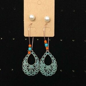 5/$20 boho filigree‎ hanging earrings